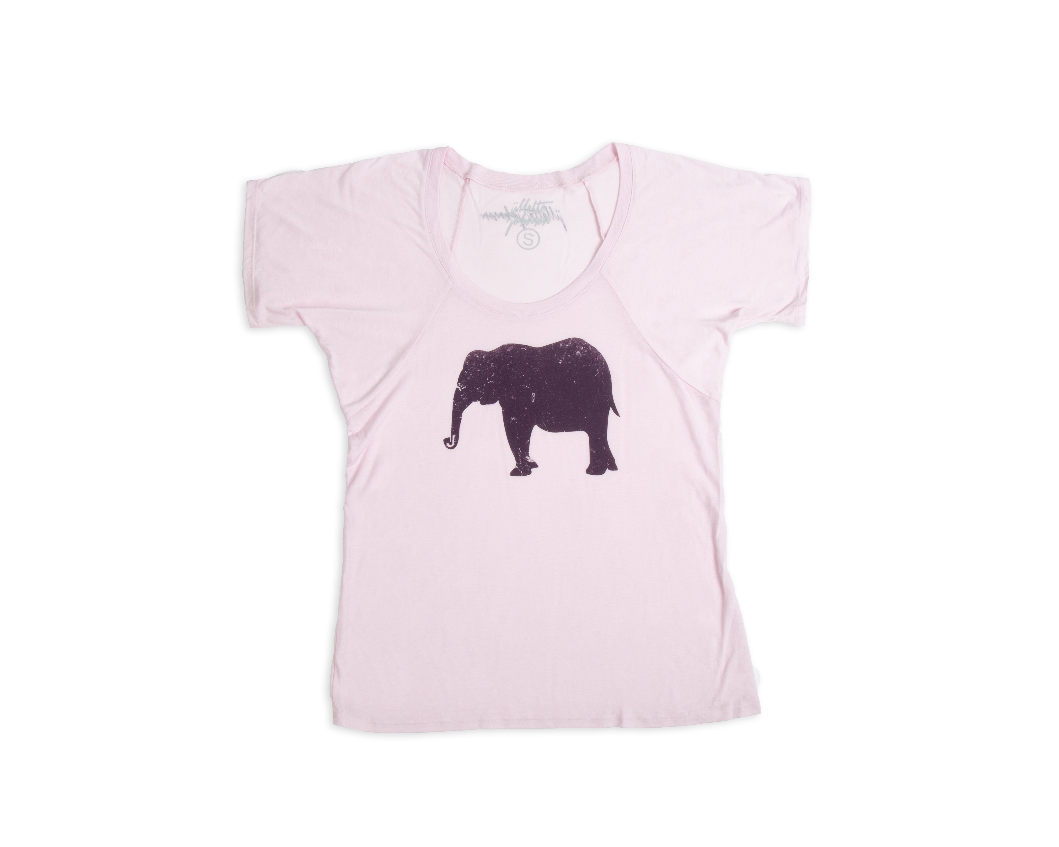 Ladies Elephant Tee - Pink